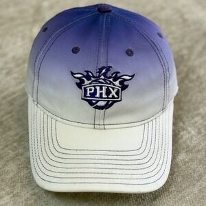 VTG Phoenix Suns Adidas Women NBA Ombre White Purple Bling Logo Y2K Cap Hat